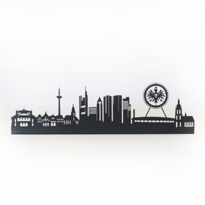 Wanddekoration Eintracht Frankfurt aus Metall zum aufhängen