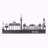 Wanddekoration Stadtsilhouette Berlin aus Stahl gefertigt und schwarz matt pulverbeschichtet